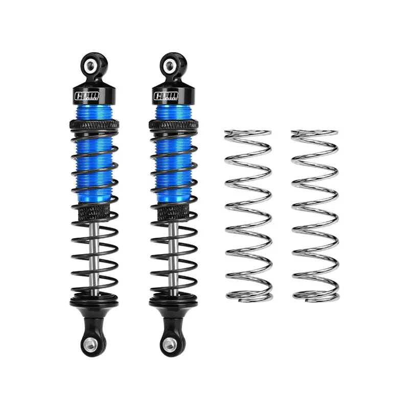 Aluminum 6061-T6 Alloy Rear Adjustable Spring Shock Absorber 95Mm For Tamiya 1:10 Dt-04 R/C Fighter Nxgen-58741 Upgrades - Sky Blue 1