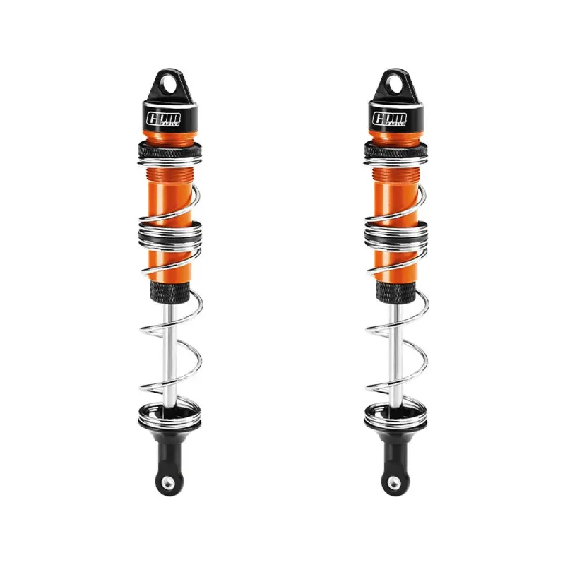 Aluminum 6061-T6 Alloy Rear Double Section Spring Dampers 135Mm For Losi 1/6 8Ight-X Super Lasernut 4Wd Brushless Buggy Rtr-Los04019 Upgrades - Orange 1