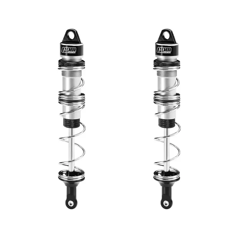 Aluminum 6061-T6 Alloy Rear Double Section Spring Dampers 135Mm For Losi 1/6 8Ight-X Super Lasernut 4Wd Brushless Buggy Rtr-Los04019 Upgrades - Silver 1