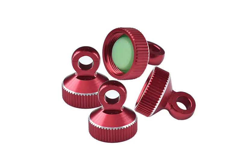 Aluminum 6061-T6 Damper Top Cap For Gpm Optional And Original Shock Absorbers For Traxxas 1/10 Rc Cars And Trucks - Red 1