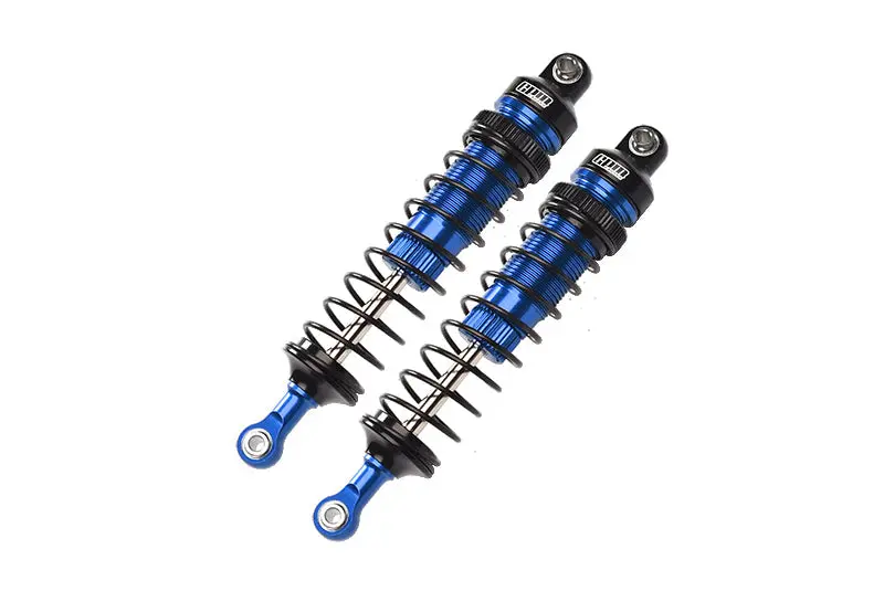 Aluminum 6061-T6 Front Adjustable Spring Dampers (102Mm) For Losi 1/10 Baja Rey 4Wd Desert Truck Los03008 Upgrades - Blue 1