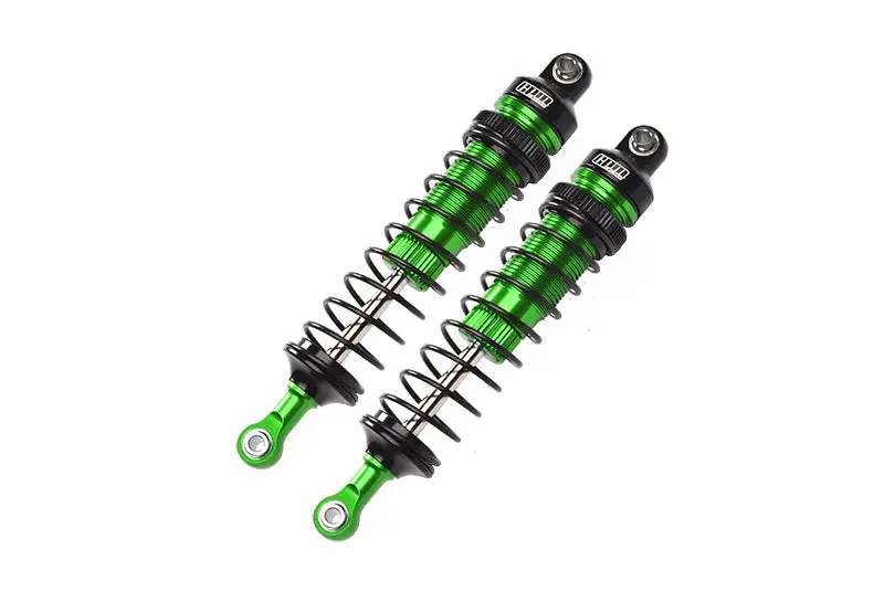 Aluminum 6061-T6 Front Adjustable Spring Dampers (102Mm) For Losi 1/10 Baja Rey 4Wd Desert Truck Los03008 Upgrades - Green 1