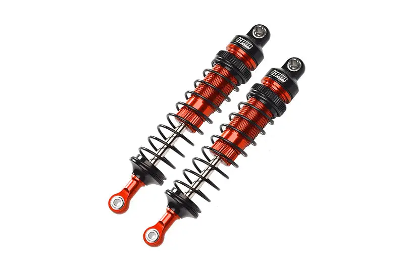 Aluminum 6061-T6 Front Adjustable Spring Dampers (102Mm) For Losi 1/10 Baja Rey 4Wd Desert Truck Los03008 Upgrades - Orange 1