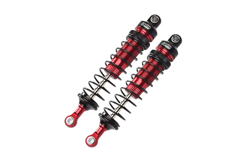 Aluminum 6061-T6 Front Adjustable Spring Dampers (102Mm) For Losi 1/10 Baja Rey 4Wd Desert Truck Los03008 Upgrades - Red 1