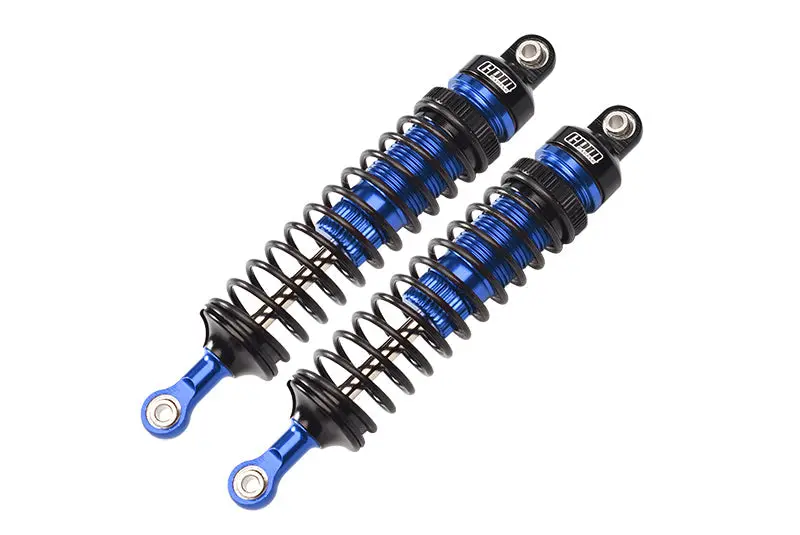 Aluminum 6061-T6 Front Adjustable Spring Dampers (102Mm) For Losi 1/10 Hammer Rey U4 Rock Racer-Los03030 Upgrades - Blue 1