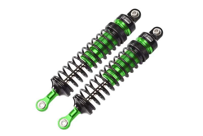Aluminum 6061-T6 Front Adjustable Spring Dampers (102Mm) For Losi 1/10 Hammer Rey U4 Rock Racer-Los03030 Upgrades - Green 1