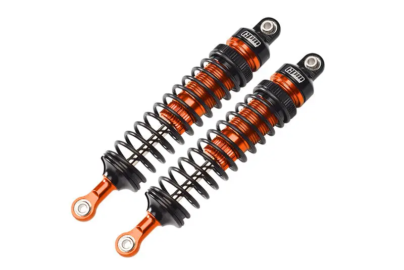 Aluminum 6061-T6 Front Adjustable Spring Dampers (102Mm) For Losi 1/10 Hammer Rey U4 Rock Racer-Los03030 Upgrades - Orange 1