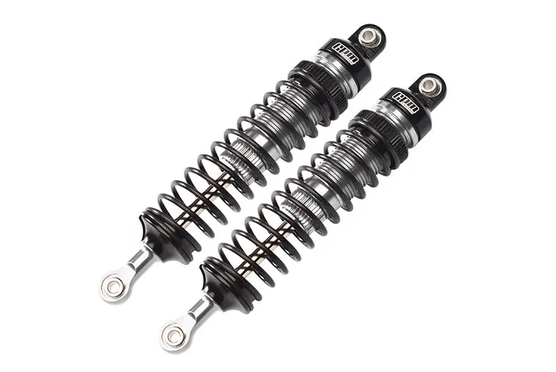 Aluminum 6061-T6 Front Adjustable Spring Dampers (102Mm) For Losi 1/10 Hammer Rey U4 Rock Racer-Los03030 Upgrades - Silver 1