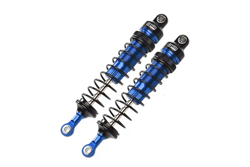 Aluminum 6061-T6 Front Adjustable Spring Dampers (108Mm) For Losi 1/10 Rock Rey 4Wd Rock Racer Los03009 Upgrades - Blue 1