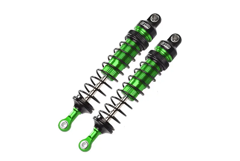 Aluminum 6061-T6 Front Adjustable Spring Dampers (108Mm) For Losi 1/10 Rock Rey 4Wd Rock Racer Los03009 Upgrades - Green 1