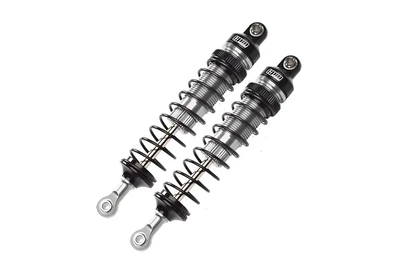 Aluminum 6061-T6 Front Adjustable Spring Dampers (108Mm) For Losi 1/10 Rock Rey 4Wd Rock Racer Los03009 Upgrades - Silver 1