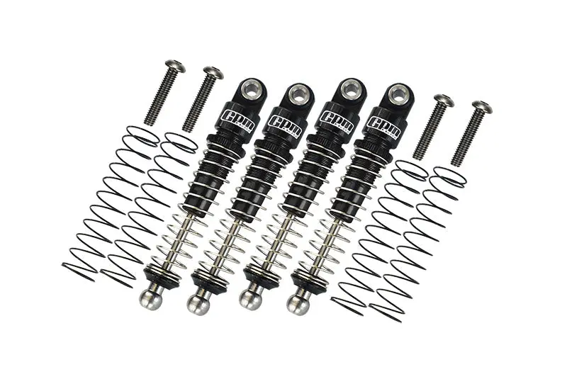 Aluminum 6061-T6 Front And Rear Shocks 38Mm For Kyosho 1/18 Mini-Z 4X4 Suzuki Jimny Sierra Apio Jimny Ts4-32525 Upgrades - Black 1