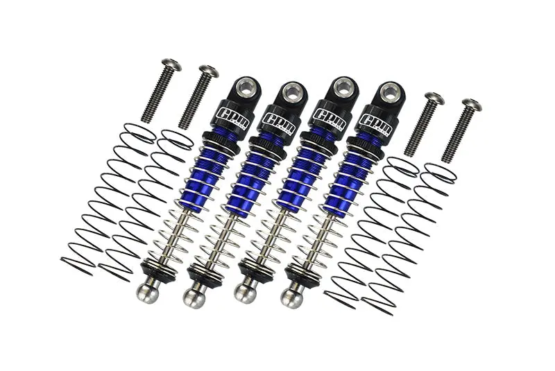 Aluminum 6061-T6 Front And Rear Shocks 38Mm For Kyosho 1/18 Mini-Z 4X4 Suzuki Jimny Sierra Apio Jimny Ts4-32525 Upgrades - Blue 1