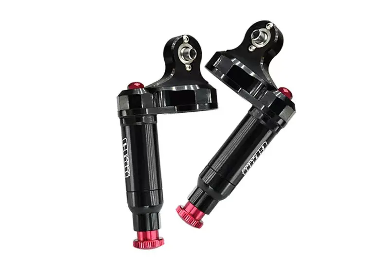 Aluminum 6061-T6 Front L-Shape Piggy Back Body (Built-In Piston Spring) With Shock Cap For Gpm Optional And Original X-Maxx 6S 8S / Xrt 8S L-Shape Dampers (Non-Oil Filled) - Black 1