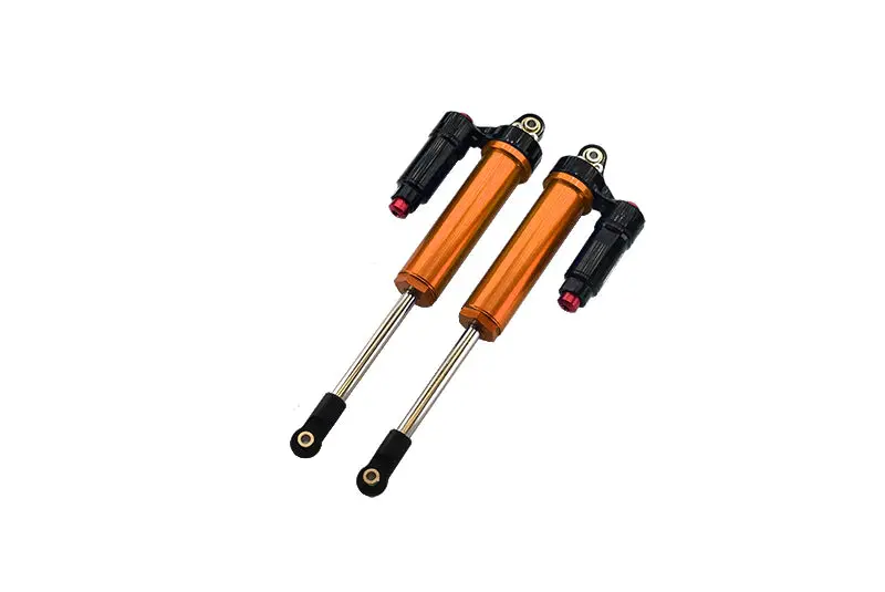 Aluminum 6061-T6 Front L-Shape Piggy Back (Built-In Piston) Internal Damper 135Mm For Traxxas 1:7 Unlimited Desert Racer Udr Pro-Scale 4X4 (#85076-4) Upgrades - Orange 1