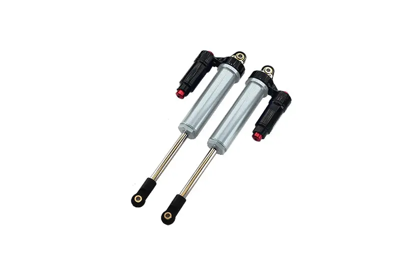 Aluminum 6061-T6 Front L-Shape Piggy Back (Built-In Piston) Internal Damper 135Mm For Traxxas 1:7 Unlimited Desert Racer Udr Pro-Scale 4X4 (#85076-4) Upgrades - Silver 1