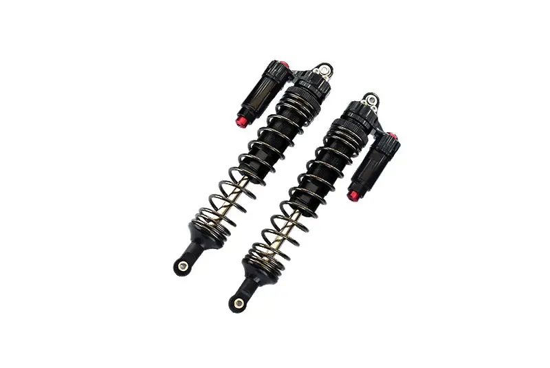 Aluminum 6061-T6 Front L-Shape Piggy Back (Built-In Piston Spring) Adjustable Spring Dampers 135Mm For Traxxas 1:7 Unlimited Desert Racer Udr Pro-Scale 4X4 (#85076-4) Upgrades - Black 1