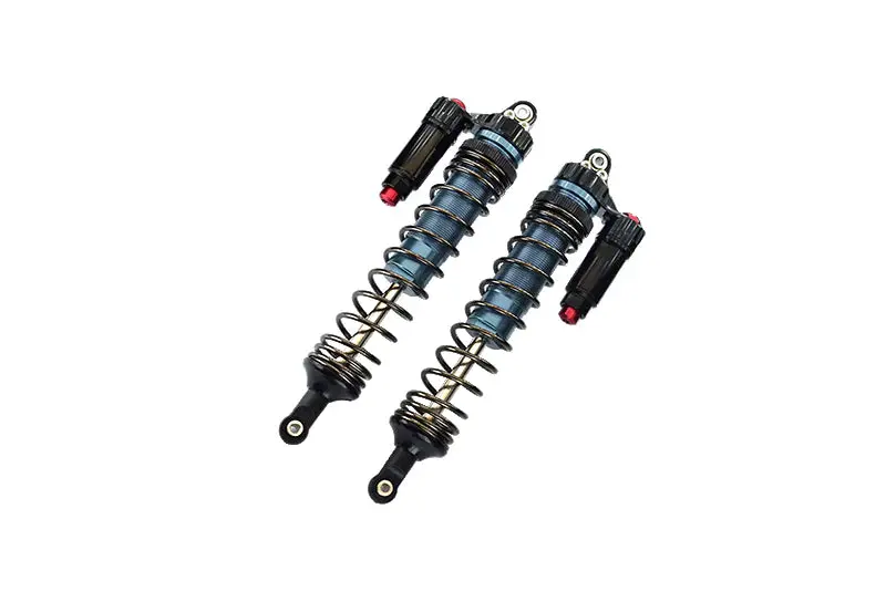 Aluminum 6061-T6 Front L-Shape Piggy Back (Built-In Piston Spring) Adjustable Spring Dampers 135Mm For Traxxas 1:7 Unlimited Desert Racer Udr Pro-Scale 4X4 (#85076-4) Upgrades - Gray Silver 1