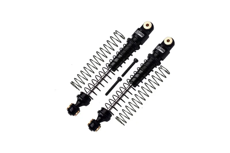 Aluminum 6061-T6 Front Or Rear Dampers 49Mm For Axial 1/24 Ax24 Xc-1 4Ws Crawler Brushed Rtr Axi00003 Upgrades - Black 1