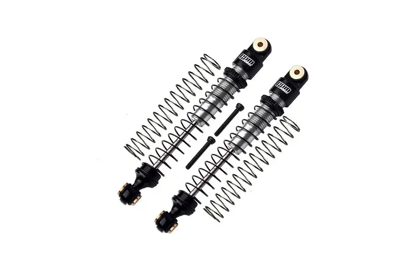 Aluminum 6061-T6 Front Or Rear Dampers 49Mm For Axial 1/24 Ax24 Xc-1 4Ws Crawler Brushed Rtr Axi00003 Upgrades - Silver 1