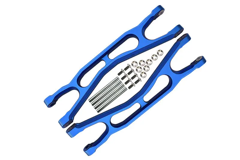 Aluminum 6061-T6 Front Or Rear Extended Upper Arms For Traxxas 1:5 X Maxx 8S With Widemaxx #7895 / Xrt 8S Monster Truck Upgrades - Blue 1