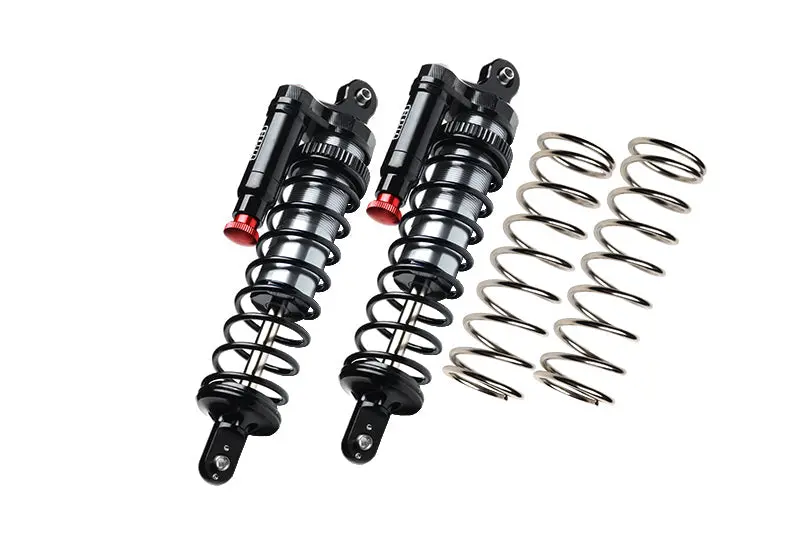 Aluminum 6061-T6 Front Or Rear L-Shape Piggy Back (Built-In Piston Spring) Adjustable Spring Dampers Shock Absorbers For Traxxas 1:5 Xrt 8S Monster Truck 78086-4 Upgrades - Silver 1