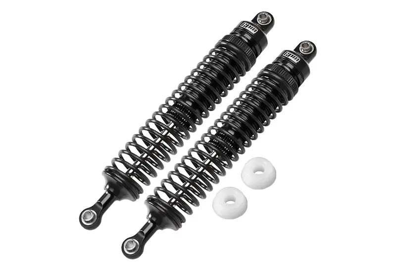 Aluminum 6061-T6 Rear Adjustable Spring Dampers (122Mm) For Losi 1/10 Hammer Rey U4 Rock Racer-Los03030 Upgrades - Black 1