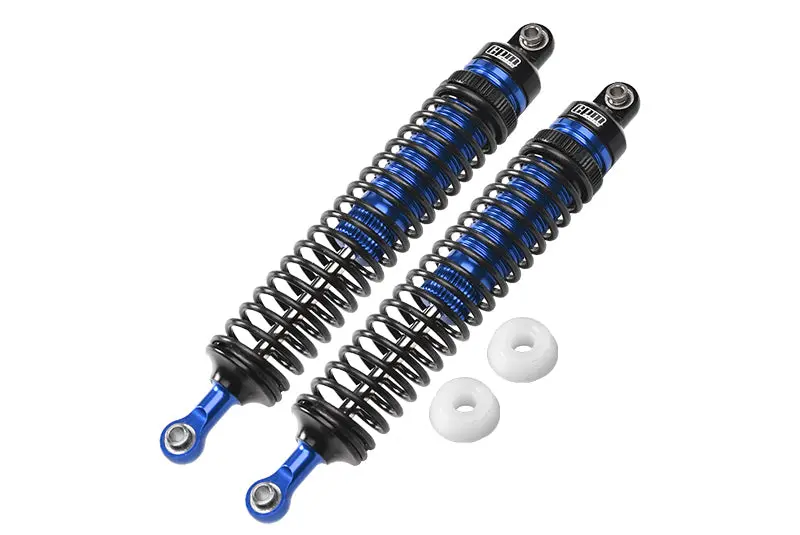 Aluminum 6061-T6 Rear Adjustable Spring Dampers (122Mm) For Losi 1/10 Hammer Rey U4 Rock Racer-Los03030 Upgrades - Blue 1