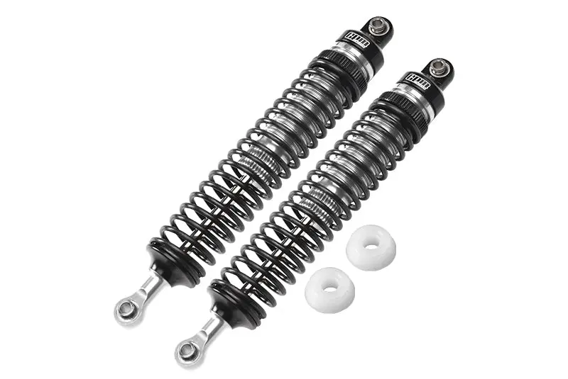 Aluminum 6061-T6 Rear Adjustable Spring Dampers (122Mm) For Losi 1/10 Hammer Rey U4 Rock Racer-Los03030 Upgrades - Silver 1