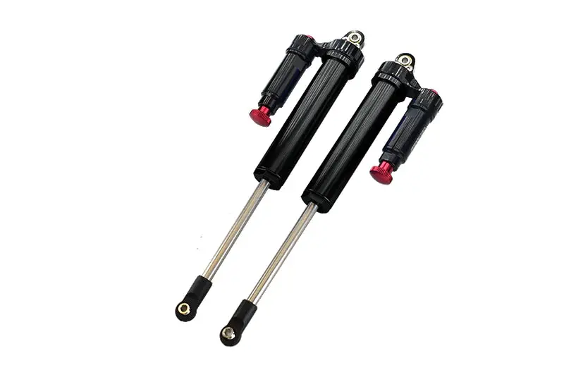 Aluminum 6061-T6 Rear L-Shape Piggy Back (Built-In Piston) Internal Damper 160Mm For Traxxas 1:7 Unlimited Desert Racer Udr Pro-Scale 4X4 (#85076-4) Upgrades - Black 1