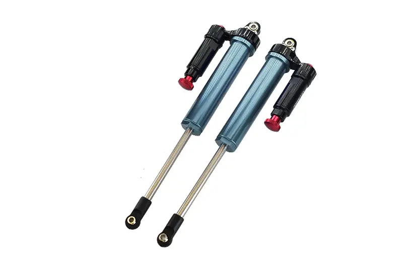 Aluminum 6061-T6 Rear L-Shape Piggy Back (Built-In Piston) Internal Damper 160Mm For Traxxas 1:7 Unlimited Desert Racer Udr Pro-Scale 4X4 (#85076-4) Upgrades - Gray Silver 1