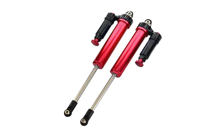 Aluminum 6061-T6 Rear L-Shape Piggy Back (Built-In Piston) Internal Damper 160Mm For Traxxas 1:7 Unlimited Desert Racer Udr Pro-Scale 4X4 (#85076-4) Upgrades - Red 1