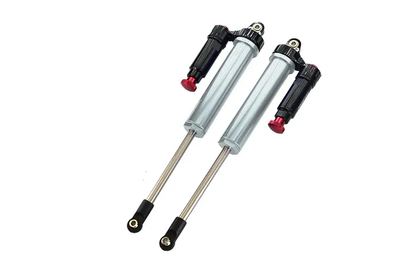 Aluminum 6061-T6 Rear L-Shape Piggy Back (Built-In Piston) Internal Damper 160Mm For Traxxas 1:7 Unlimited Desert Racer Udr Pro-Scale 4X4 (#85076-4) Upgrades - Silver 1