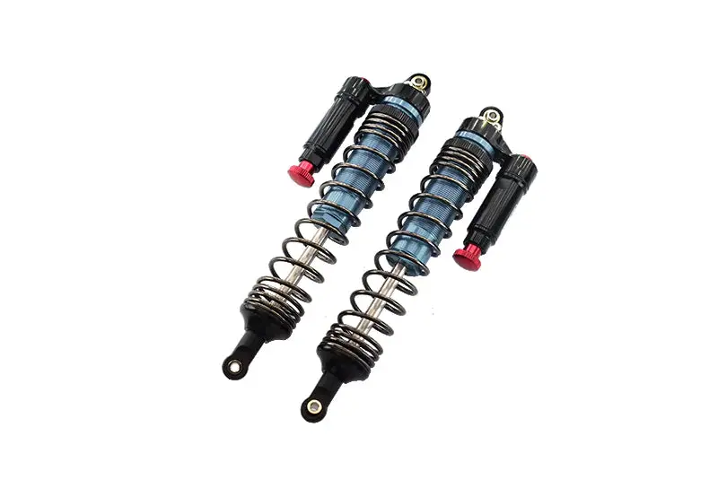 Aluminum 6061-T6 Rear L-Shape Piggy Back (Built-In Piston Spring) Adjustable Spring Dampers 139Mm For Traxxas 1:7 Unlimited Desert Racer Udr Pro-Scale 4X4 (#85076-4) Upgrades - Gray Silver 1