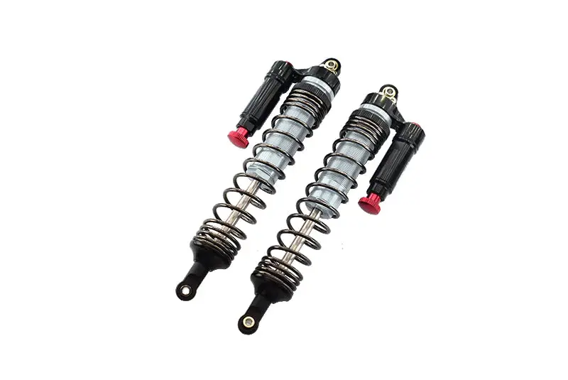 Aluminum 6061-T6 Rear L-Shape Piggy Back (Built-In Piston Spring) Adjustable Spring Dampers 139Mm For Traxxas 1:7 Unlimited Desert Racer Udr Pro-Scale 4X4 (#85076-4) Upgrades - Silver 1