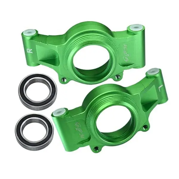 Aluminum 6061-T6 Rear Oversized Knuckle Arms For Traxxas 1:5 X Maxx 6S / X Maxx 8S / Xrt 8S Monster Truck Upgrades - 4Pc Set Green 1