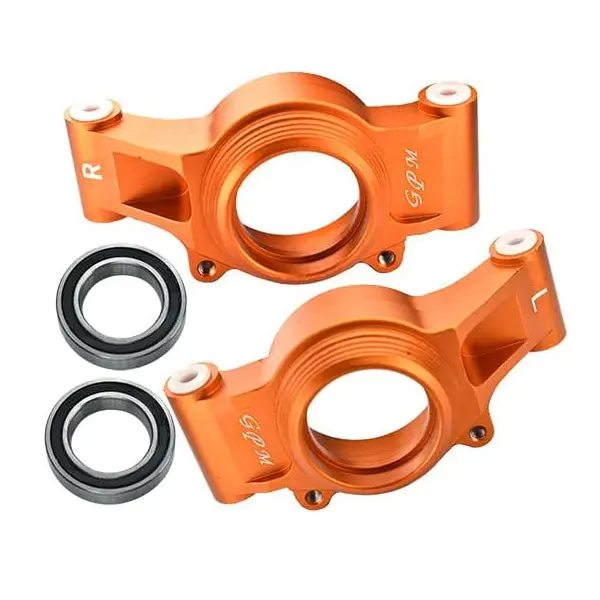 Aluminum 6061-T6 Rear Oversized Knuckle Arms For Traxxas 1:5 X Maxx 6S / X Maxx 8S / Xrt 8S Monster Truck Upgrades - 4Pc Set Orange 1