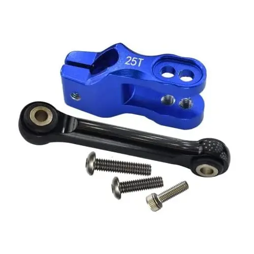 Aluminum 6061-T6 Servo Horn With Tie Rods For Traxxas Unlimited Desert Racer Udr 4X4 85076-4 - 5Pc Set Blue 1