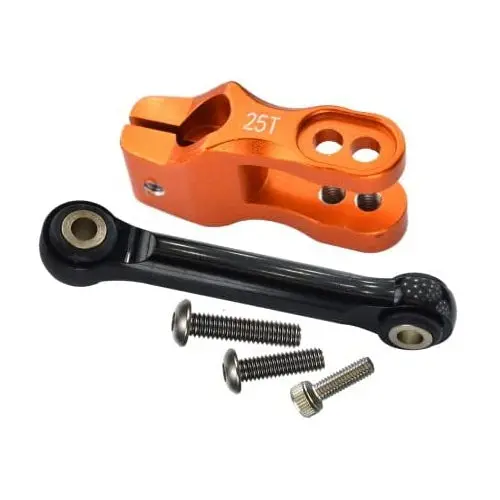 Aluminum 6061-T6 Servo Horn With Tie Rods For Traxxas Unlimited Desert Racer Udr 4X4 85076-4 - 5Pc Set Orange 1