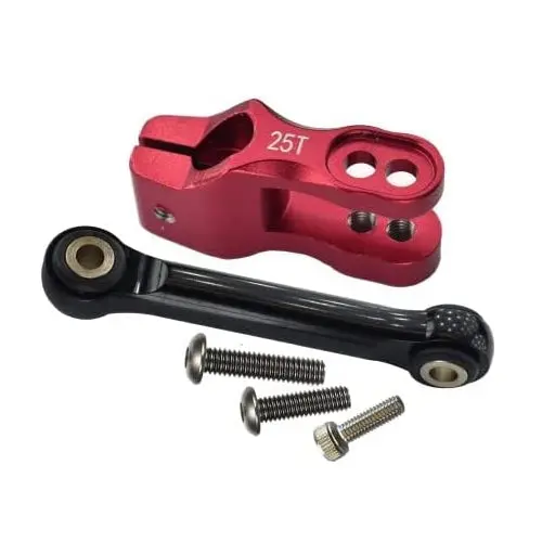 Aluminum 6061-T6 Servo Horn With Tie Rods For Traxxas Unlimited Desert Racer Udr 4X4 85076-4 - 5Pc Set Red 1