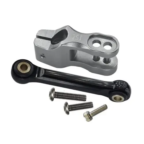 Aluminum 6061-T6 Servo Horn With Tie Rods For Traxxas Unlimited Desert Racer Udr 4X4 85076-4 - 5Pc Set Silver 1
