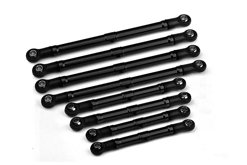 Aluminum 6061-T6 Suspension Link Set For Traxxas 1:18 Trx4m K10 High Trail Crawler 97064-1 Upgrade Parts - Black 1