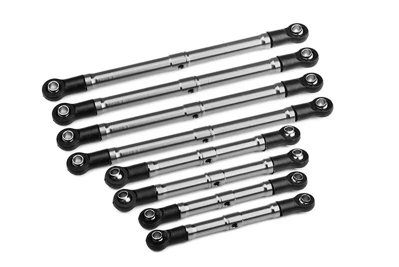 Aluminum 6061-T6 Suspension Link Set For Traxxas 1:18 Trx4m K10 High Trail Crawler 97064-1 Upgrade Parts - Silver 1