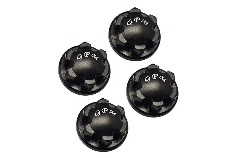 Aluminum 6061-T6 Wheel Lock For Traxxas 1:8 4Wd Sledge Monster Truck 95076-4 / 1:10 E-Revo 2.0 Vxl Brushless 86086-4 - 4Pc Set Black 1