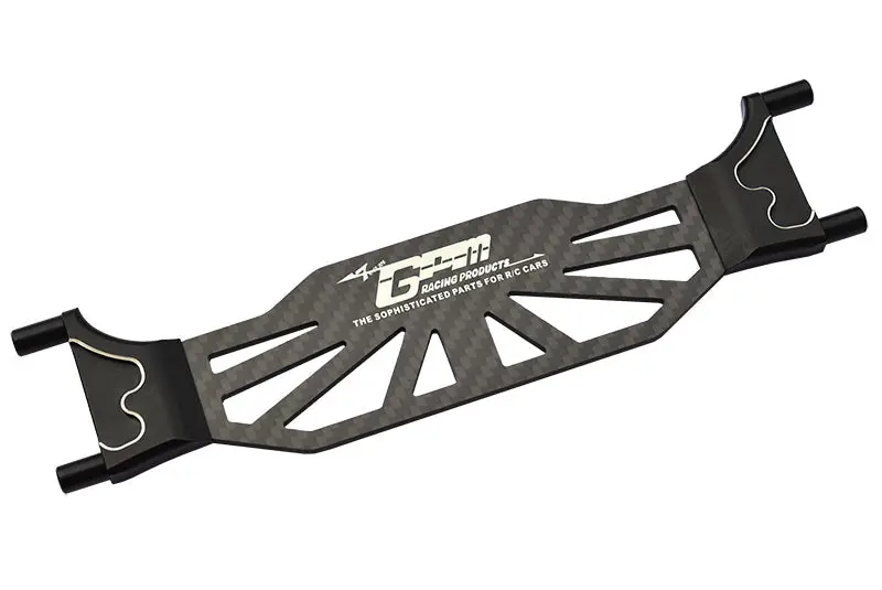 Aluminum 6061T6 + Carbon Fiber Battery Hold-Down For Traxxas 1:8 4Wd Sledge Monster Truck 95076-4 / 4Wd Maxx Slash 6S Brushless Short Course Truck 102076-4 Upgrades - Black 1