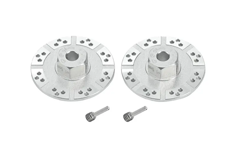 Aluminum 7075 +1.5Mm Hex With Brake Disk With Silver Lining For Losi 1:10 Baja Rey-Los03008 / Rock Rey-Los03009 /  Baja Rey 2.0-Los03046 Upgrades - Silver 1