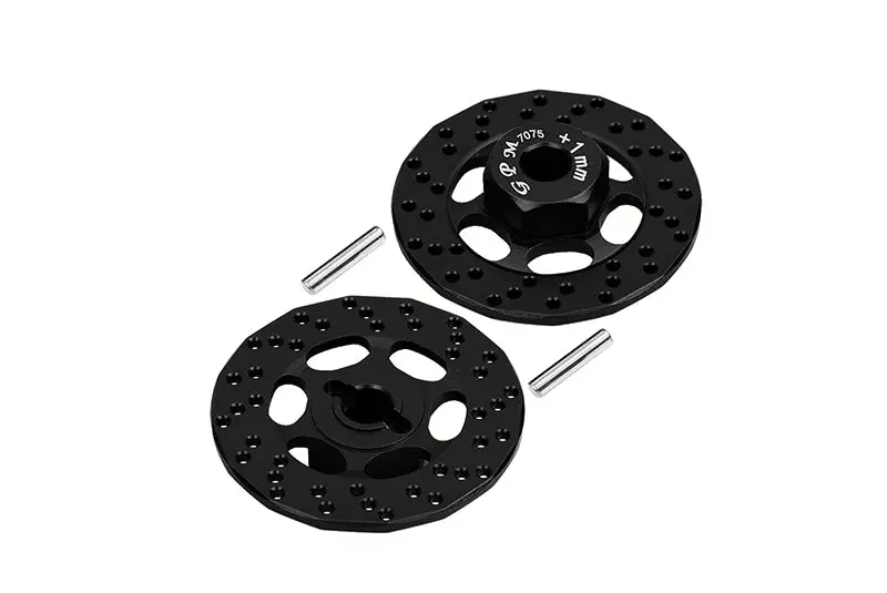 Aluminum 7075 +1Mm Hex With Brake Disk For Traxxas 1:10 Ford Gt 4-Tec 2.0 83056-4 / 4-Tec 3.0 Corvette Stingary 93054-4 Upgrade Parts - Black 1