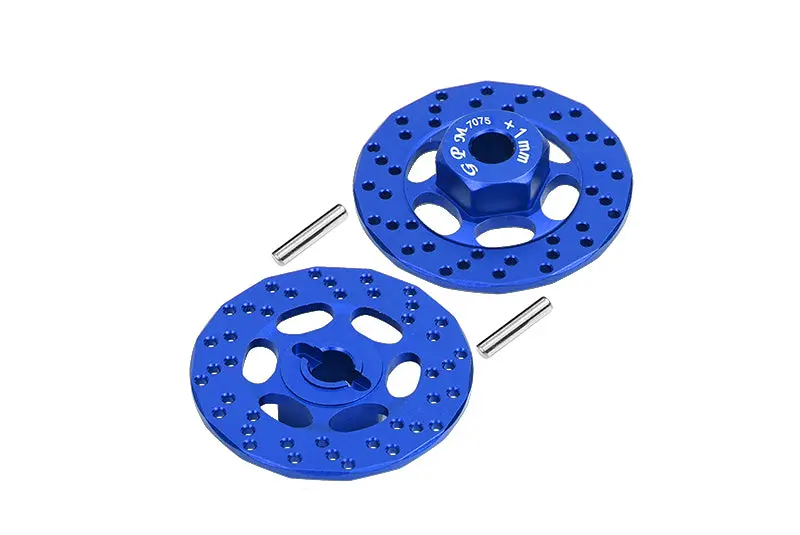 Aluminum 7075 +1Mm Hex With Brake Disk For Traxxas 1:10 Ford Gt 4-Tec 2.0 83056-4 / 4-Tec 3.0 Corvette Stingary 93054-4 Upgrade Parts - Blue 1