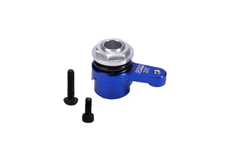 Aluminum 7075 20T Servo Horn With Built-In Spring For Losi 1/18 Mini Lmt 4X4 Brushed Monster Truck Rtr-Los01026 Upgrade Parts - Blue 1