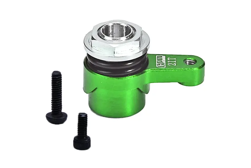 Aluminum 7075 21T Servo Horn With Built-In Spring For Losi 1/18 Mini Lmt 4X4 Brushed Monster Truck Rtr-Los01026 Upgrade Parts - Green 1